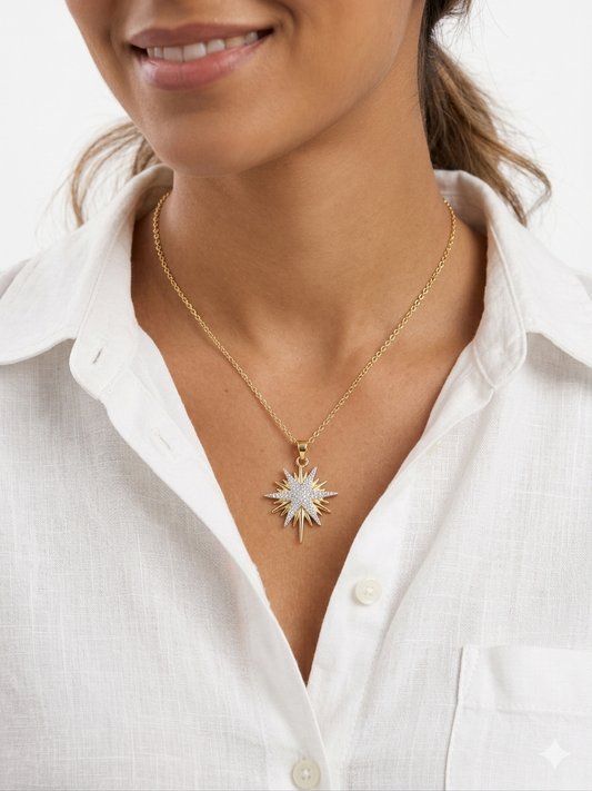 Bloom Medallion Necklace Sculptural Rose Pendant