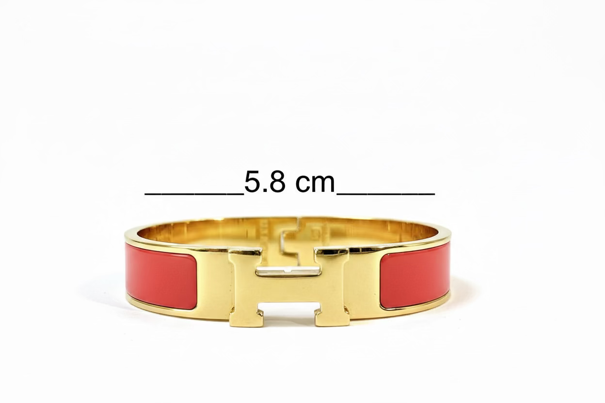 Grand H Enamel Bangle – Bracelet Enamel Statement Cuff