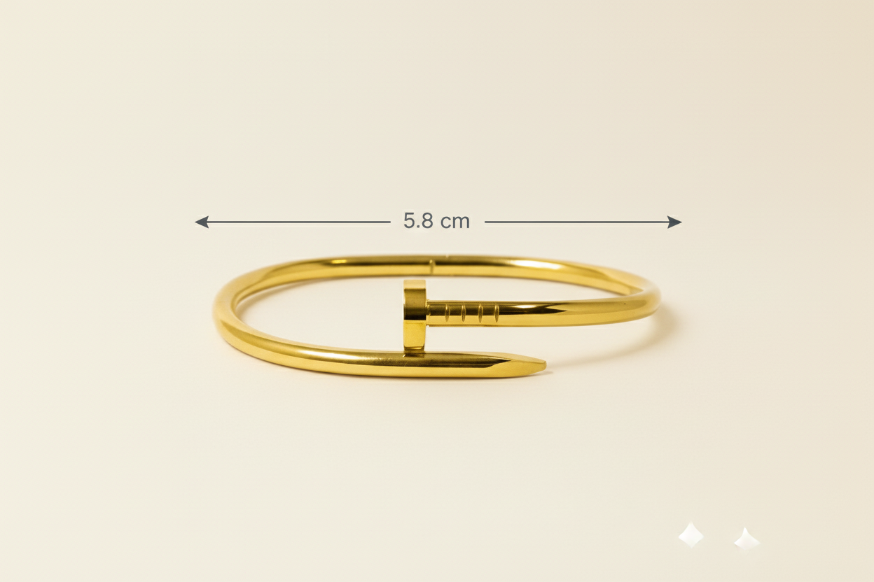 Gold Nail Bangle