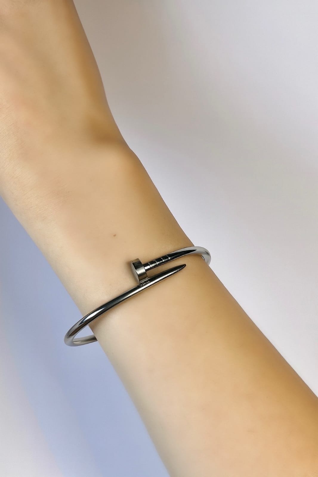 Silver Nail Bangle