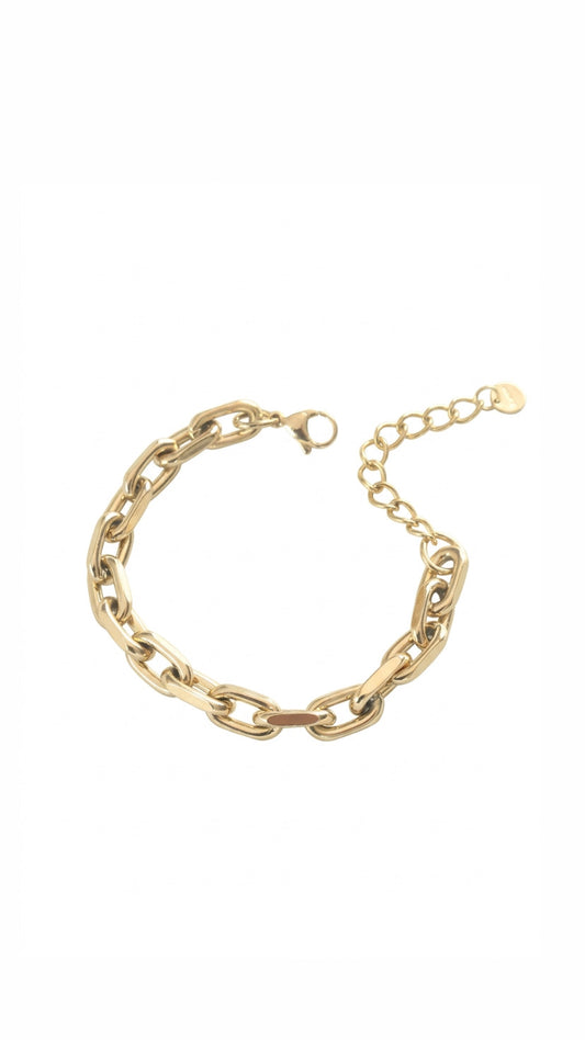 Bold Link Paper clip  Bracelet