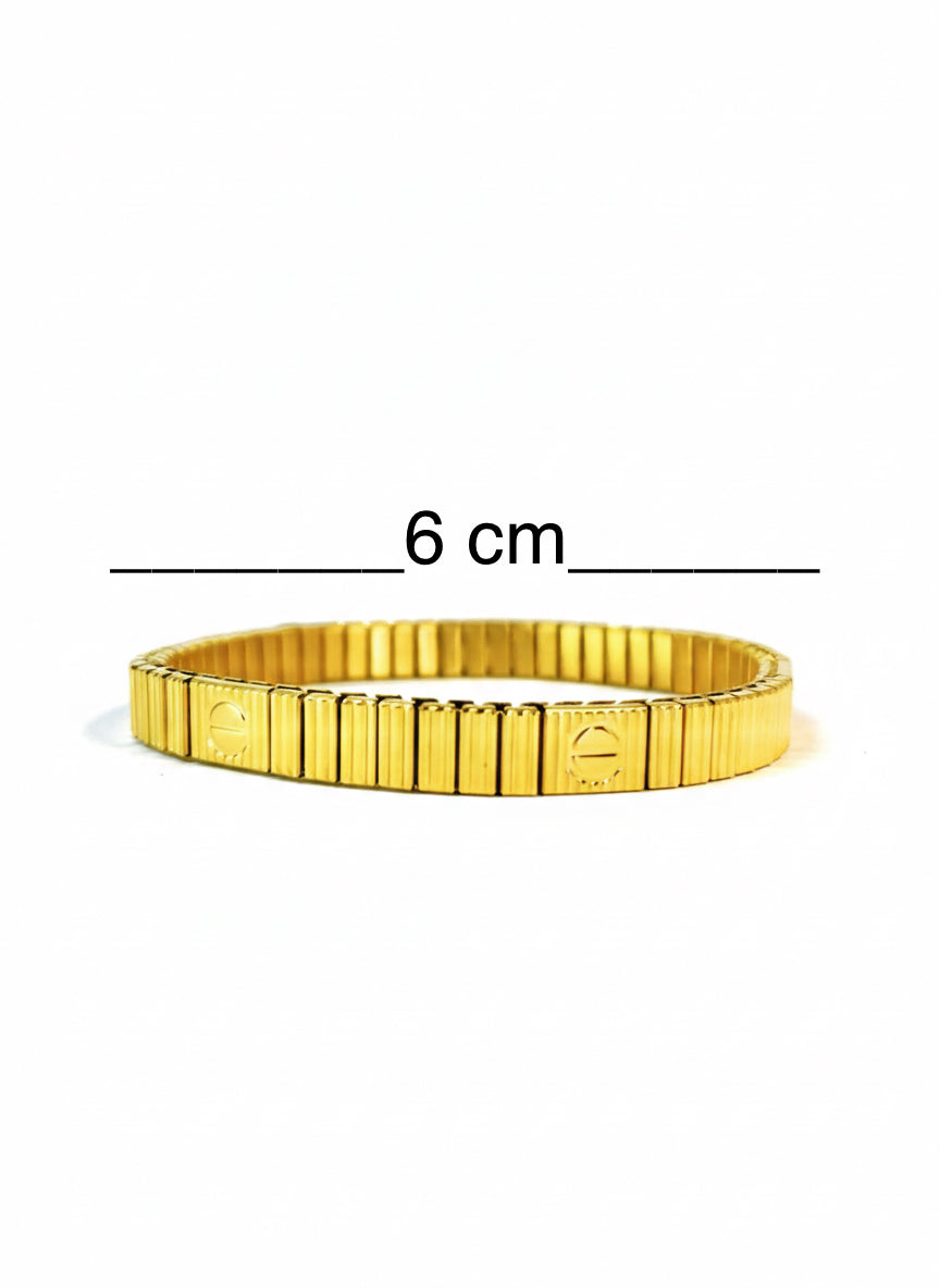 Elastic Bangle – Trendy Expandable Hardware Bracelet