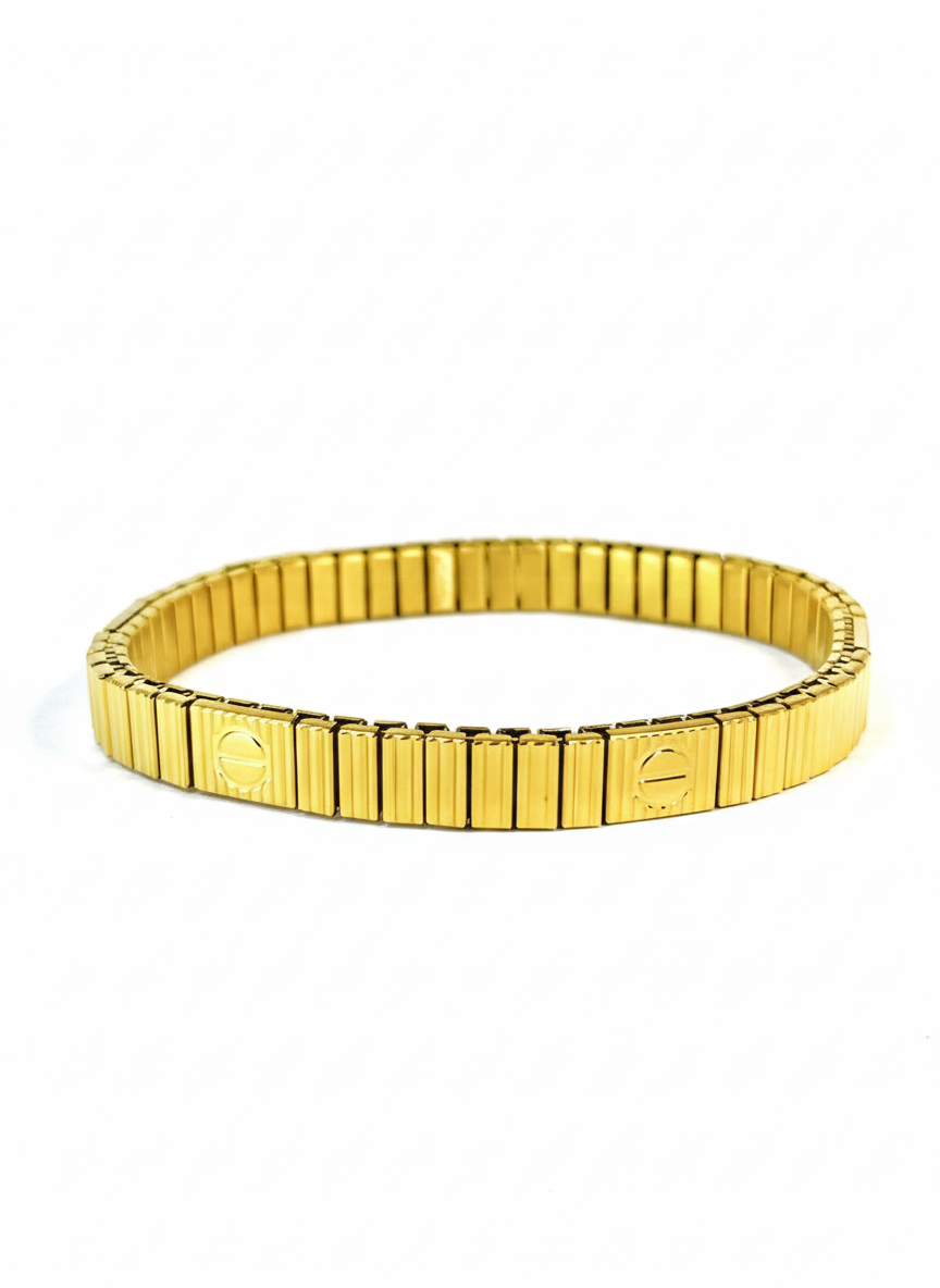 Elastic Bangle – Trendy Expandable Hardware Bracelet