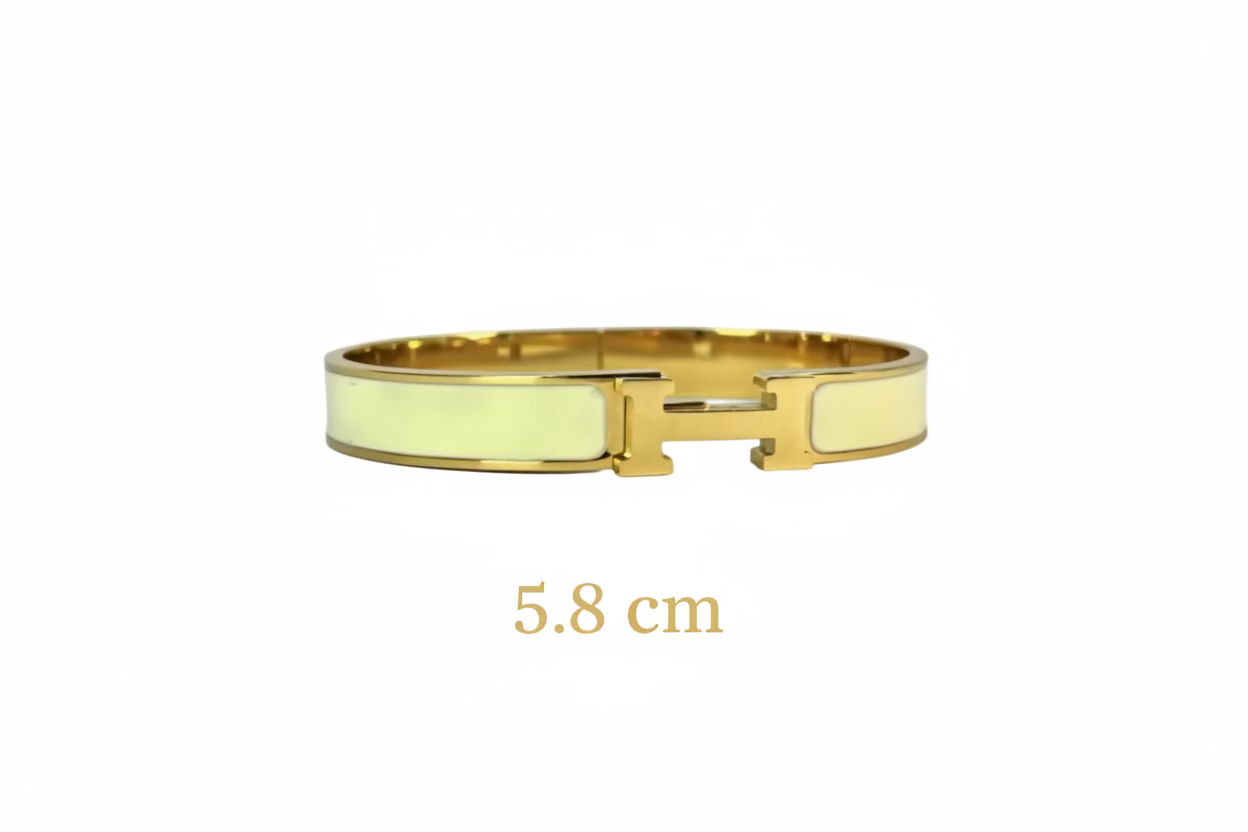 Big H bangle Bracelet