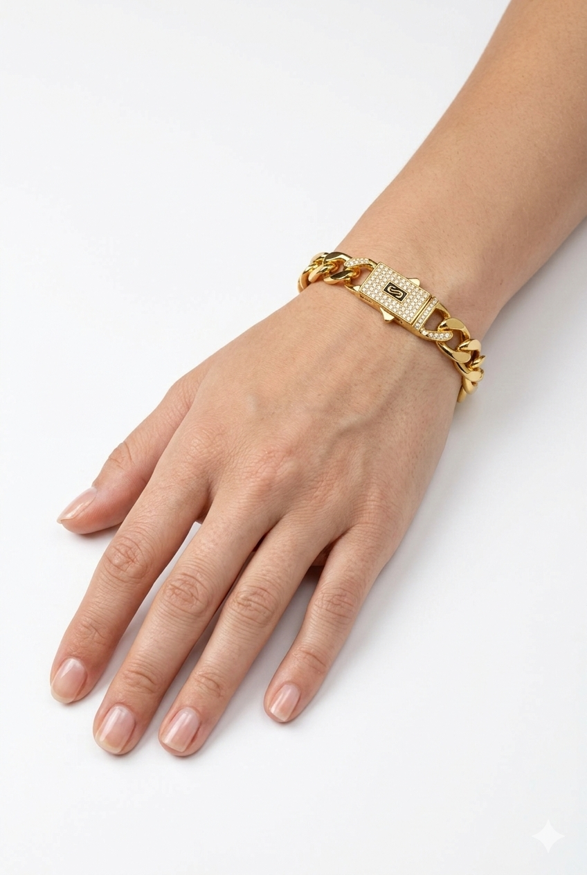 Aura Imperial Bracelet – Shimmering Crystal Stations