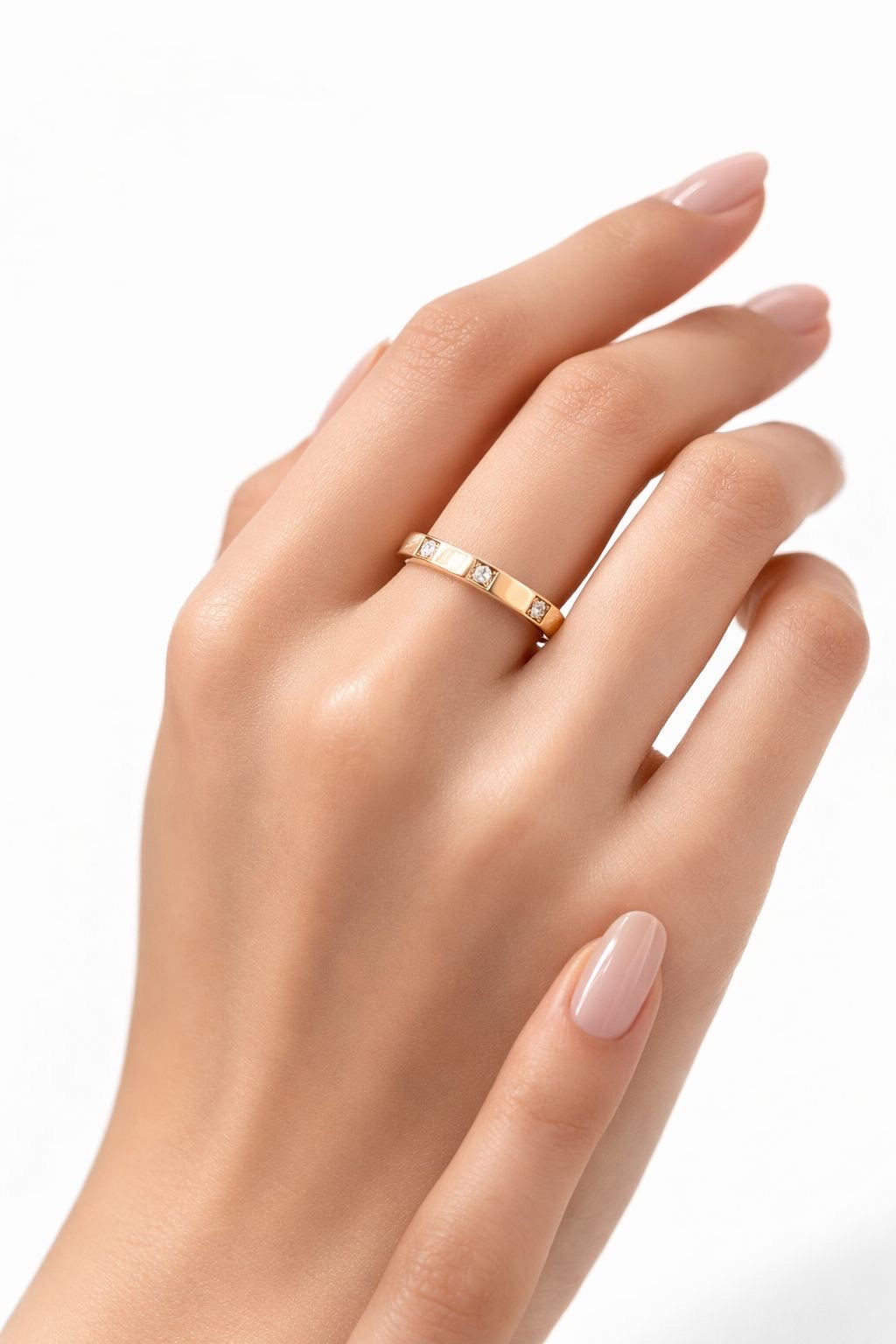 Pavé Rectangle Statement Ring