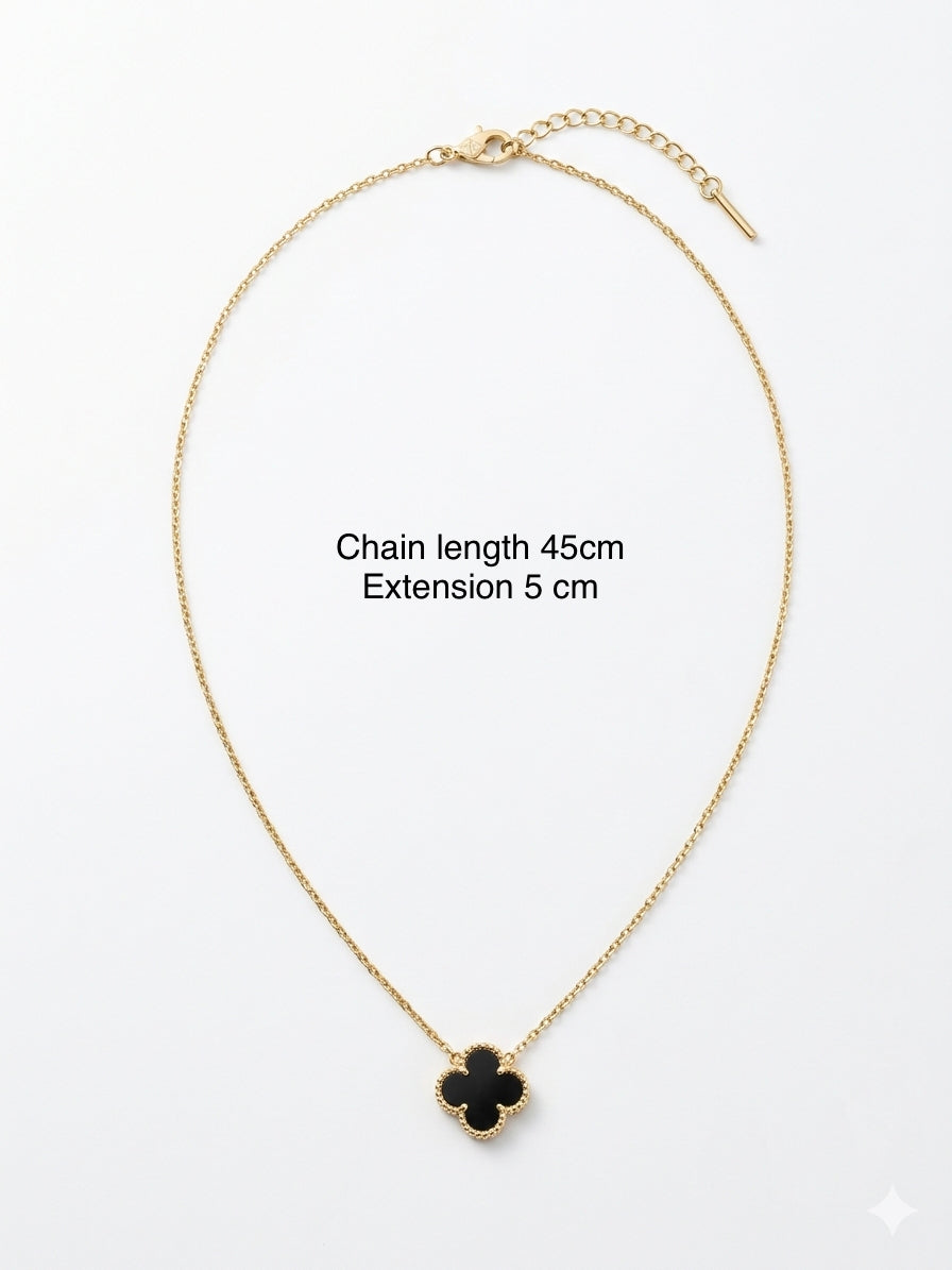 Clover Necklace – Artisanal Textured Medallion