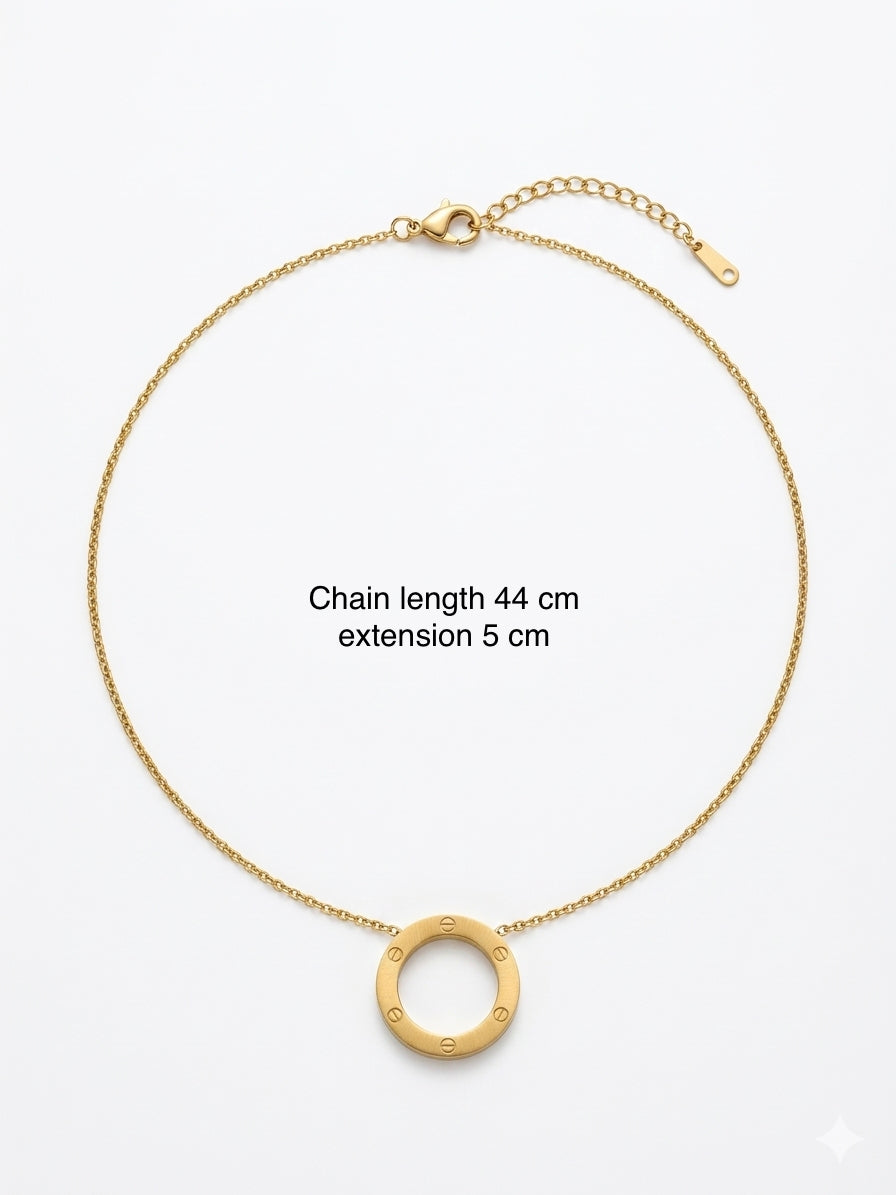 Eternal Gold Halo Necklace