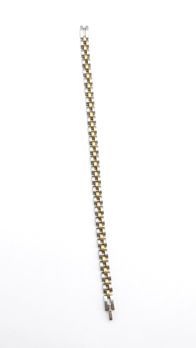 Regent Two-Tone Jubilee Bracelet – Gold & Silver Mixed-Metal Link Chain