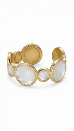 Lunar Ring – Mother of Pearl Mosaic Band