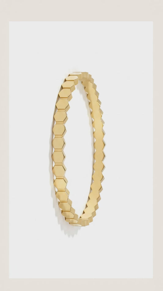 Hexagon Honeycomb Bracelet Bangle