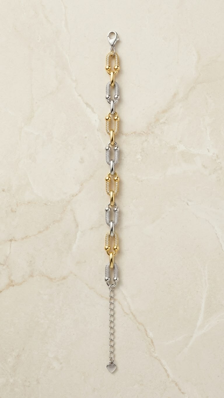 Paperclip Link Chain Bracelet