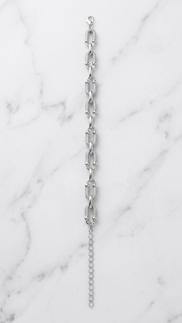 Paperclip Link Chain Bracelet
