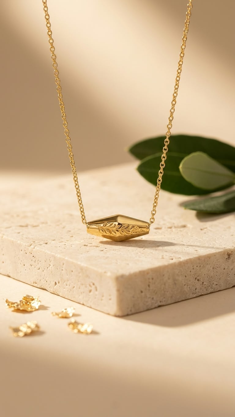 Olive Pendant Necklace
