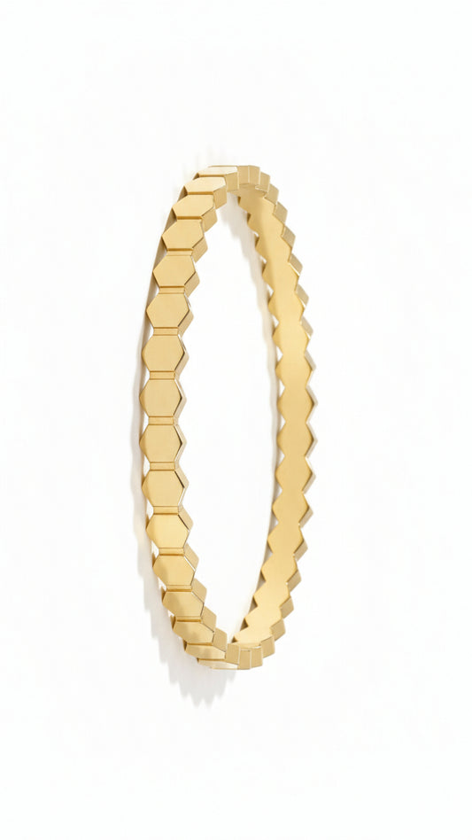Hexagon Honeycomb Bracelet Bangle