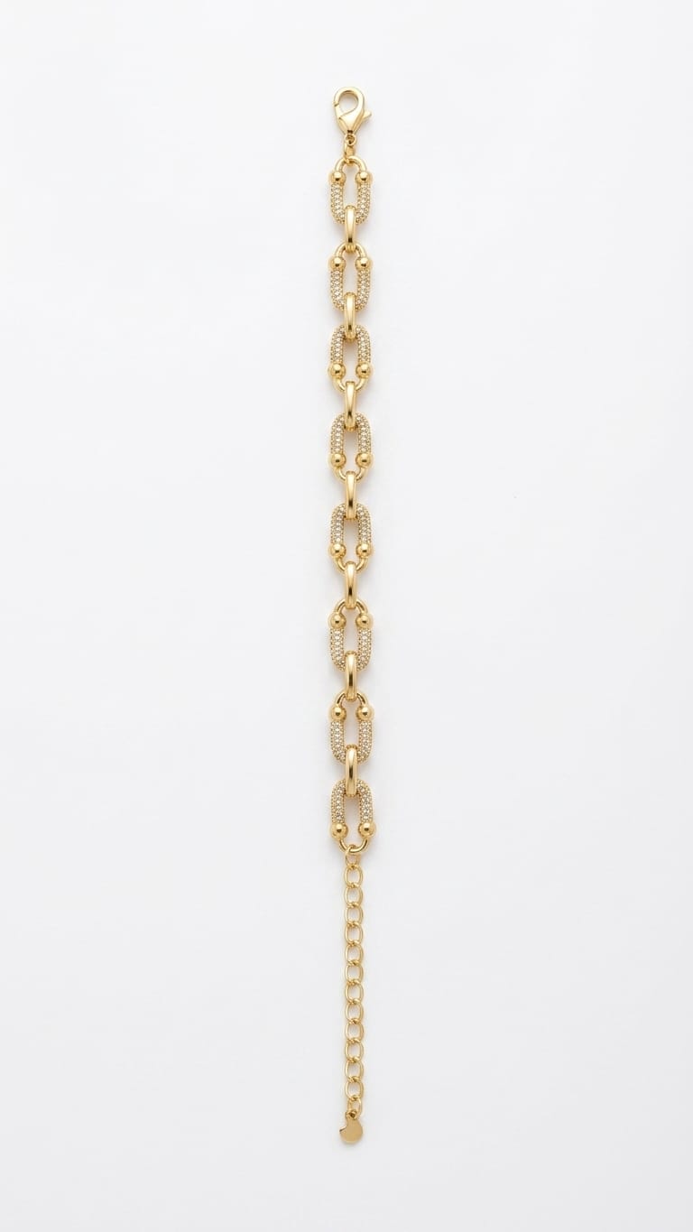Paperclip Link Chain Bracelet