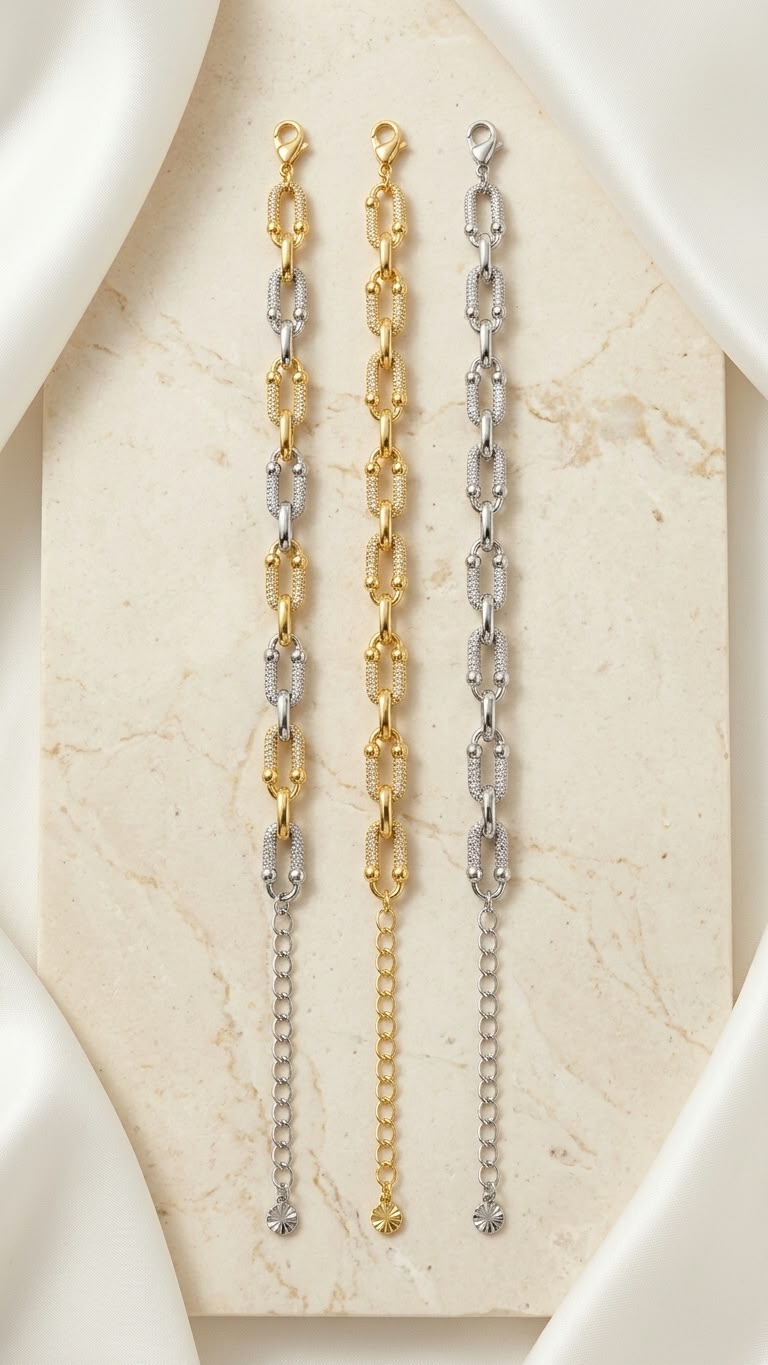 Paperclip Link Chain Bracelet
