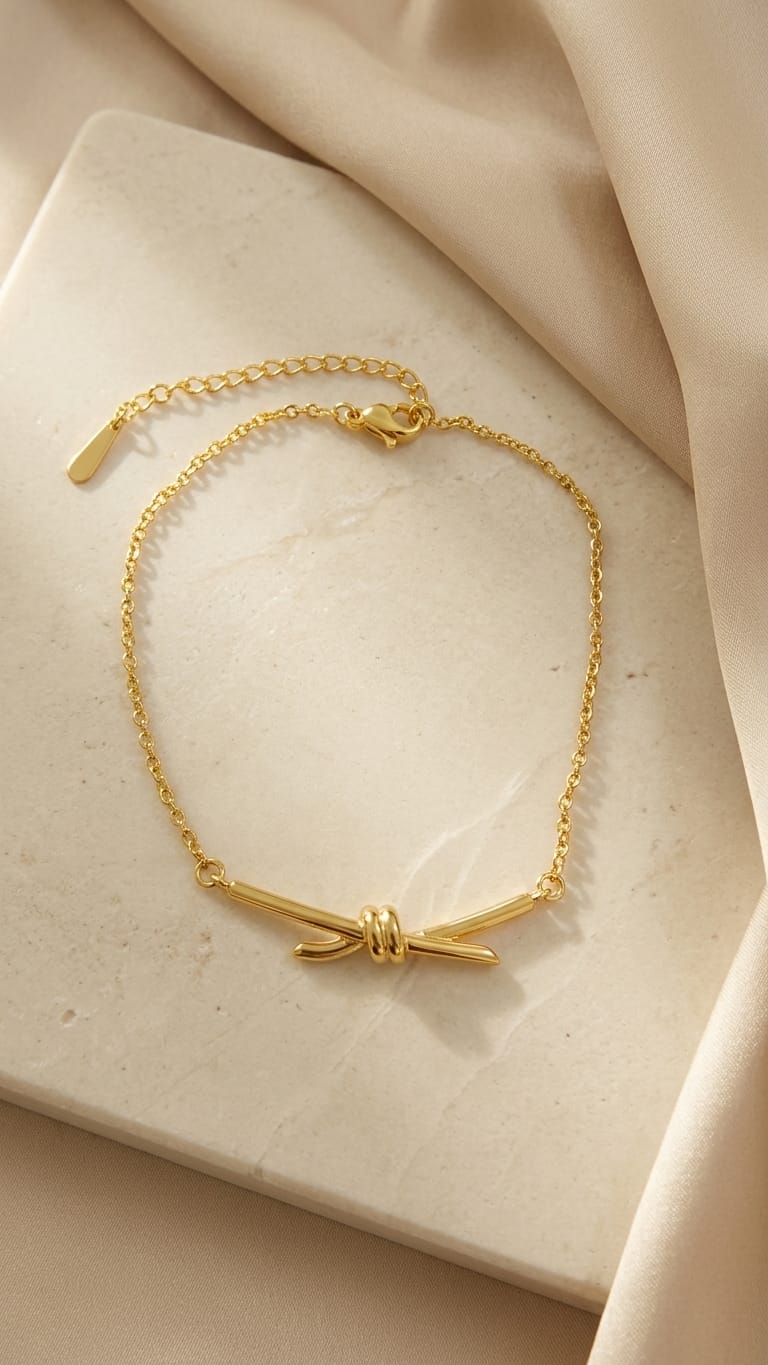 Minimalist Knot Motif Bracelet