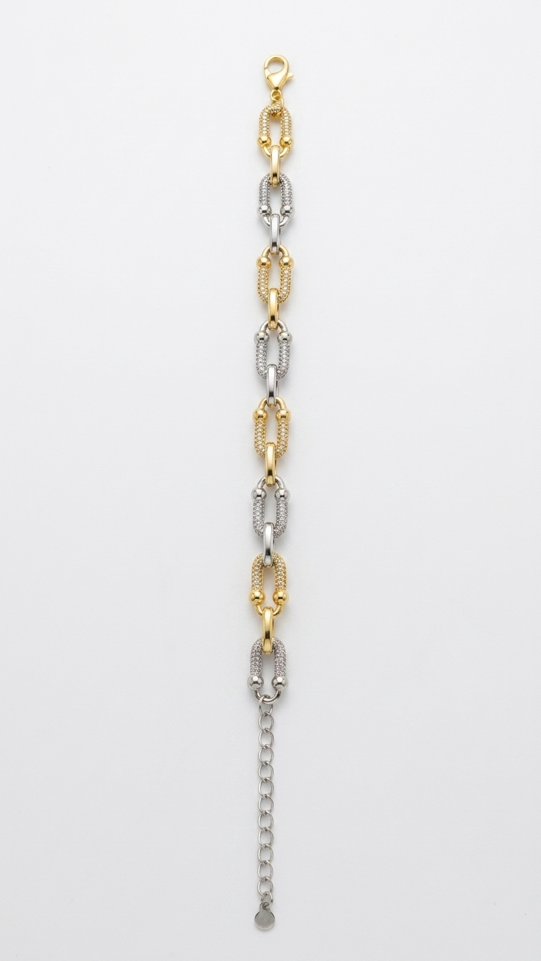 Paperclip Link Chain Bracelet