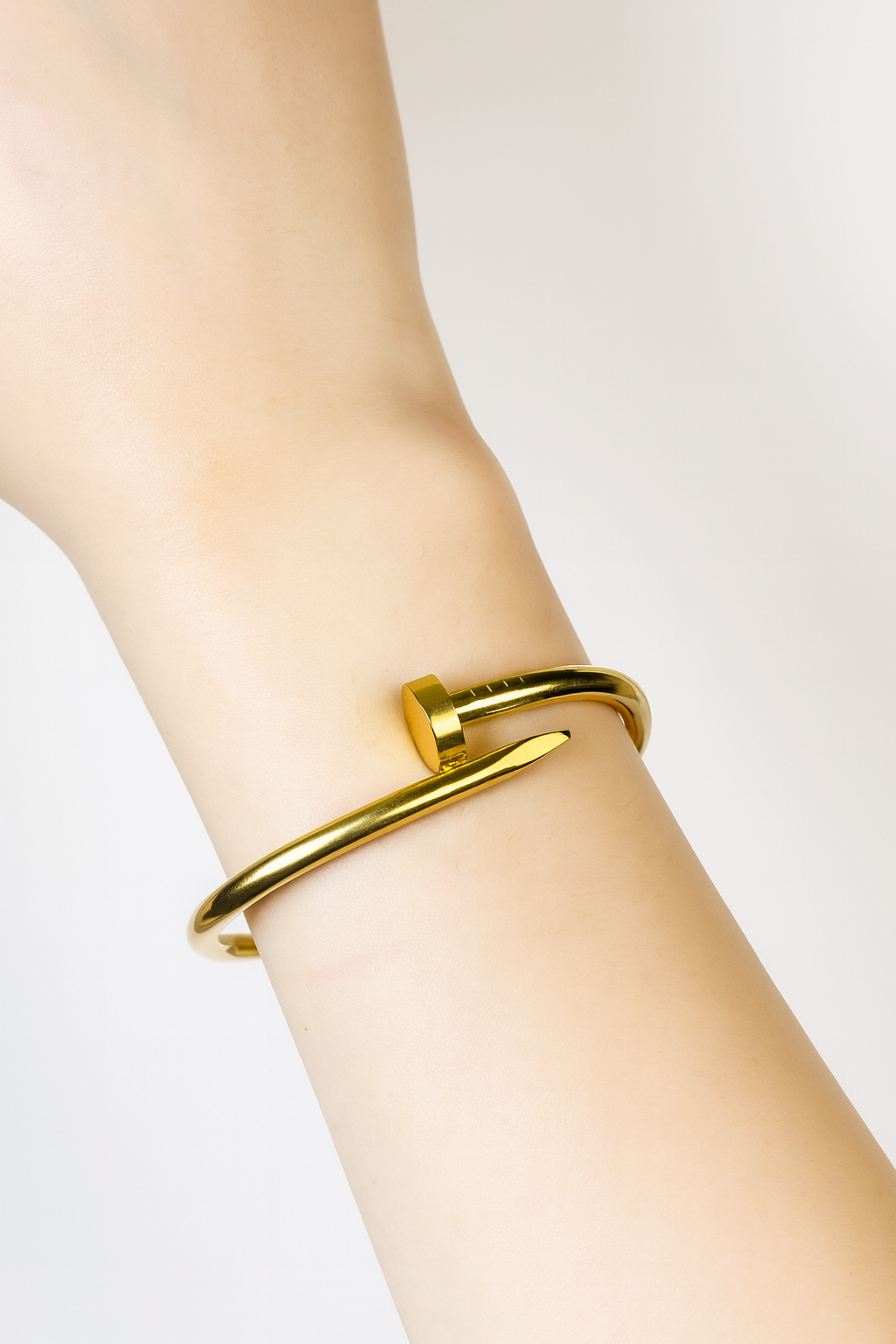 Gold Nail Bangle