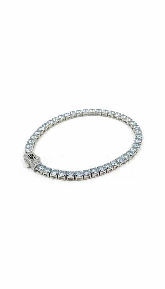 S lock Tennis Bracelet